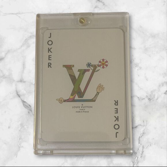 Louis Vuitton Murakami Black Monogram Playing Card - "Joker" with COA & Case